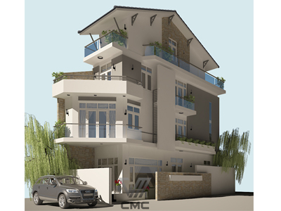 Công trình nhà phố hiện đại