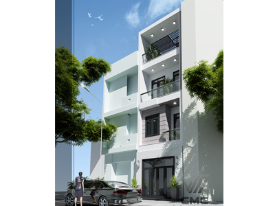 Công trình nhà phố hiện đại