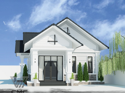 Công trình nhà vườn cấp 4 